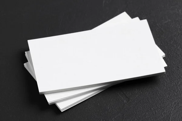 Cartões Visita Branco Segundo Plano Close — Fotografia de Stock