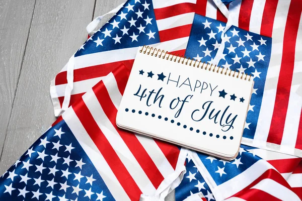 Glücklicher Vierter Juli Usa Flagge — Stockfoto