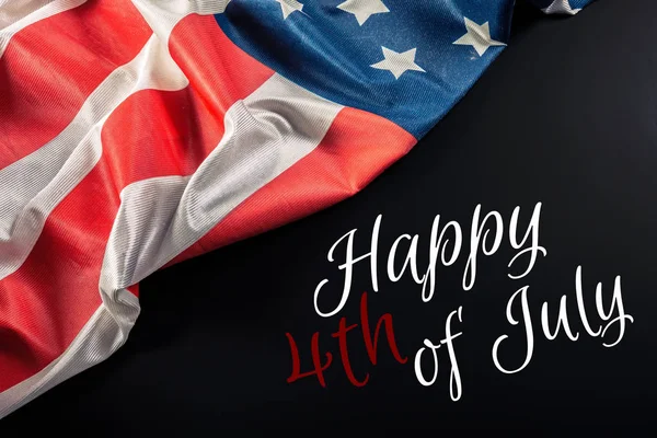 Happy Τέταρτο Του Ιουλίου Usa Σημαία — Φωτογραφία Αρχείου