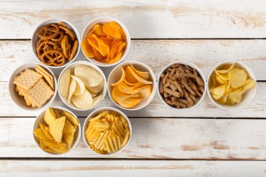 Simit kase yukarıdan ahşap tablo