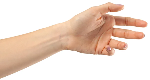 Gest Ręki Kobiece Tle — Zdjęcie stockowe