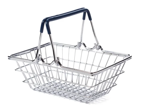 Shopping Basket Isolated White Background — Stock Photo, Image