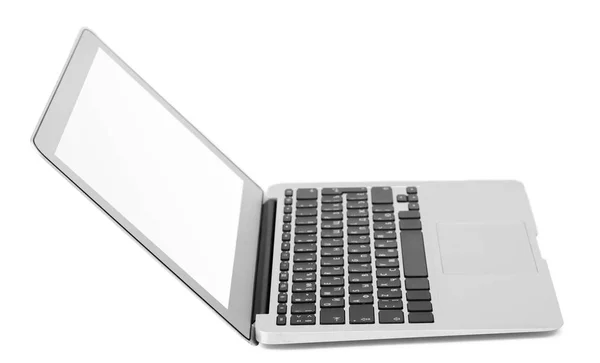 Laptop Branco Isolado Branco — Fotografia de Stock