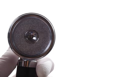 Doktor elinde sağlık stetoskop yakın çekim 