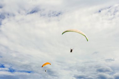 paraplanes uçan yüksek up. Spor, doğa