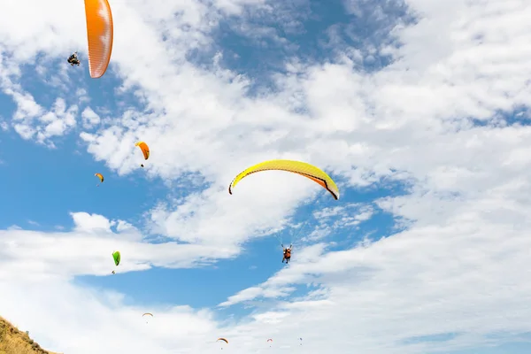 Paraplanes Uçan Yüksek Spor Doğa — Stok fotoğraf