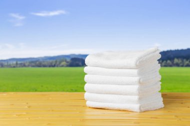 banyo Havlu yığını