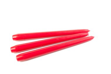 beyaz üzerinde izole mumlar