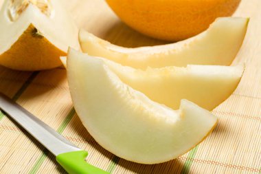 kavun dilimleri masada yakın çekim