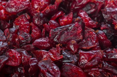 Kuru lezzetli kırmızı üzüm, yakın çekim 