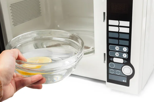 Microwave Oven Isolated White — Stock Photo, Image