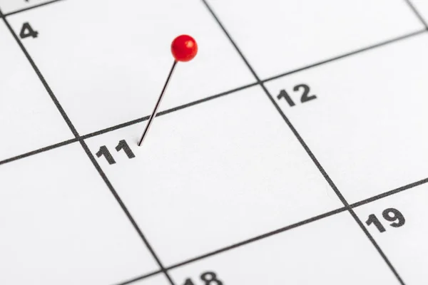 Крупный План Даты Странице Бизнес Календаря — стоковое фото