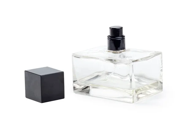 Flacon Parfum Isolé Fond Blanc — Photo