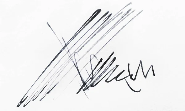 Abstrakte Linien Auf Weißem Papier — Stockfoto