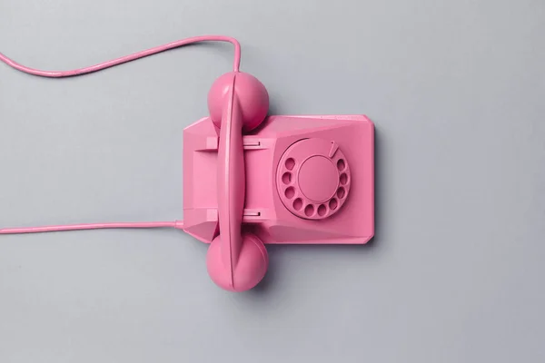Telefone Vintage Fundo Cor — Fotografia de Stock