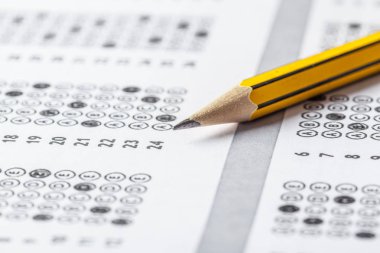 Test puanı sayfa cevapları, sınav kavramı ile 