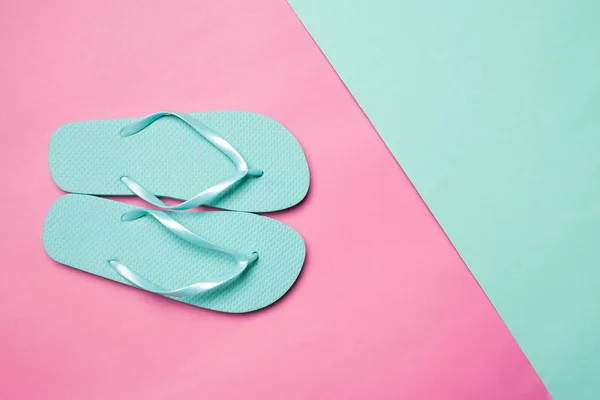 Flip Flop Färgat Papper — Stockfoto