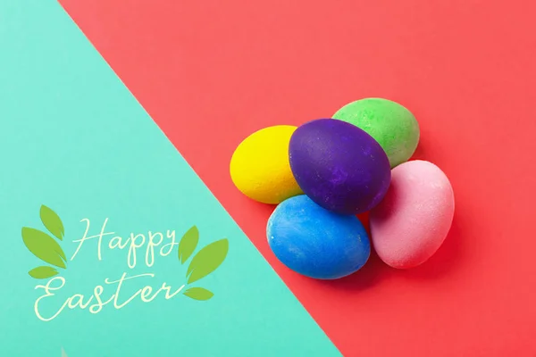 Feliz Pascua Con Huevos —  Fotos de Stock