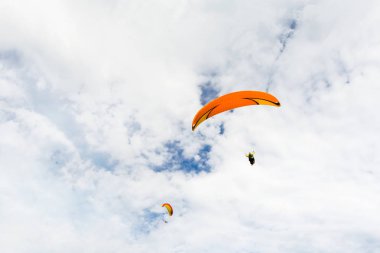 paraplanes uçan yüksek up. Spor, doğa