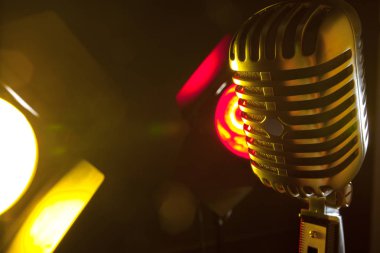 ses mikrofon retro tarzı, yakın