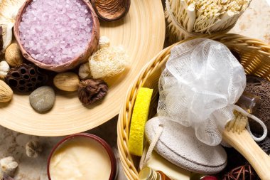 Bazı banyo aksesuarları görünümü kapatın