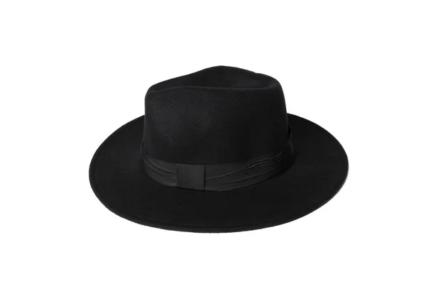 Sombrero Fedora Aislado Blanco — Foto de Stock