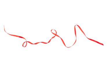 Şerit üzerinde beyaz izole