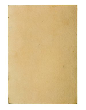 Beyaz arkaplan üzerine eski kağıt.