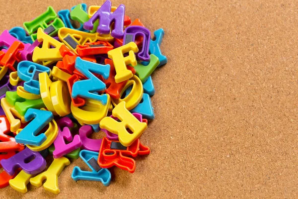 Buntes Spielzeug Alphabet Buchstaben — Stockfoto