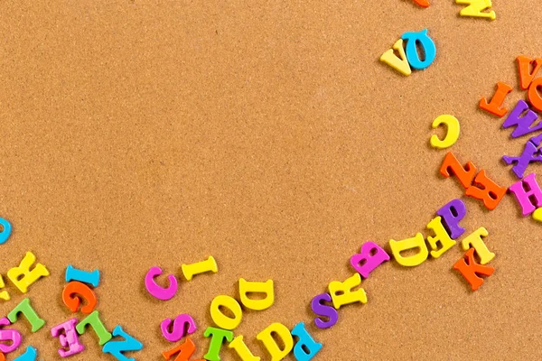 Kolorowe Zabawki Liter Alfabetu — Zdjęcie stockowe