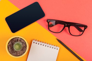 Eğitim ve iş kavramı, en iyi atış çalışma alanı'nın görüntüleme.