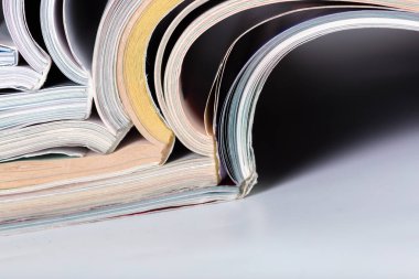 Dergi, arka plan üzerinde izole kapatmak 