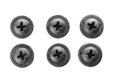 beyazda izole edilmiş vidalar