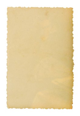 Beyaz arkaplan üzerine eski kağıt.
