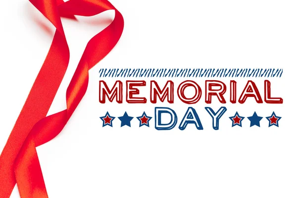 Memorial Day, holiday banner with USA flag design