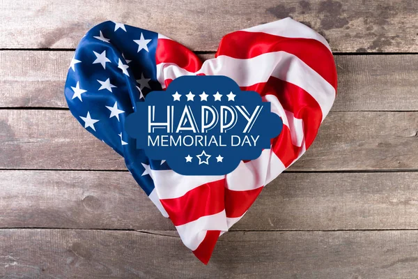 Memorial Day, holiday banner with USA flag design