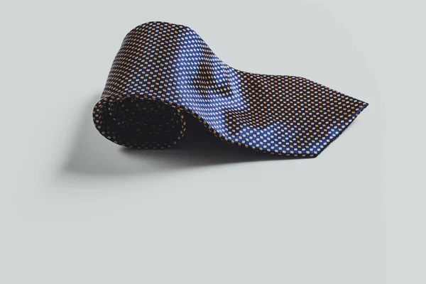 Cravatta Maschile Isolato Sfondo Bianco — Foto Stock