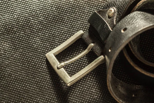 Fashionable Male Leather Belt — Stock Photo, Image