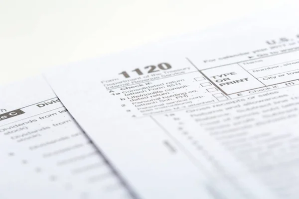 Formulários Fiscais Perto — Fotografia de Stock