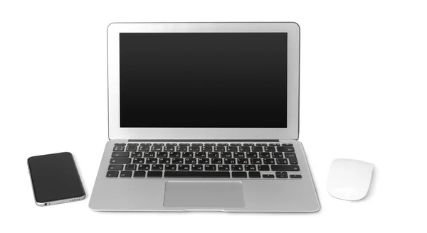 Laptop Aislado Blanco — Foto de Stock