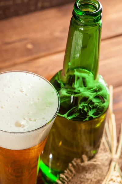 Beer Drinking Concept Close Shot — Stock Photo, Image