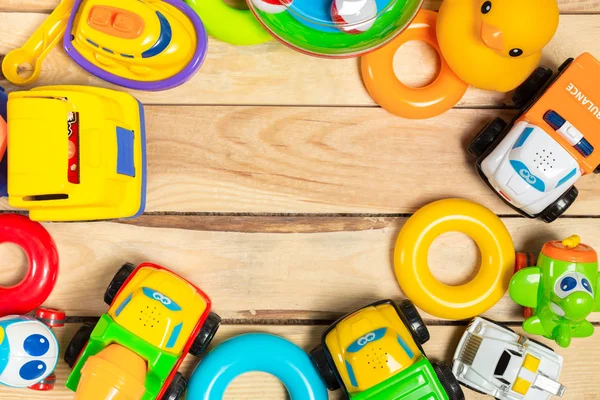 Conjunto Juguetes Coloridos Para Niños — Foto de Stock