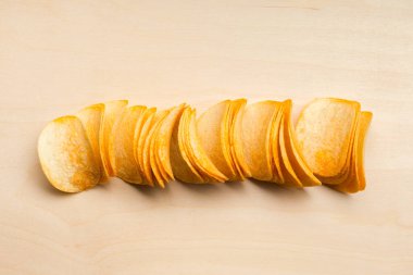 Delicious görünümü Kapat masaya cips