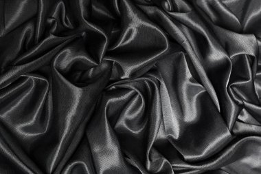 Siyah ipek dokulu kumaş arka plan