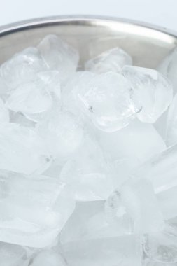 Buz küpleri arka plan üzerinde yakın çekim
