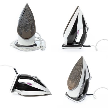 Beyaz arkaplanda izole edilmiş yeni ütü