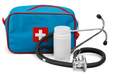 beyaz üzerine sağlık ekipmanları