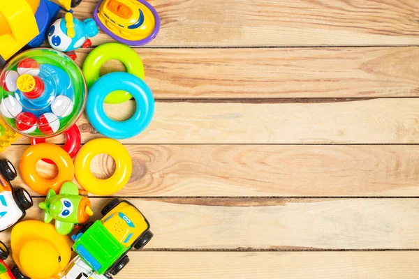 Conjunto Brinquedos Coloridos Para Crianças — Fotografia de Stock