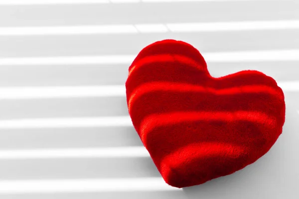 Cuore Rosso Concetto San Valentino — Foto Stock