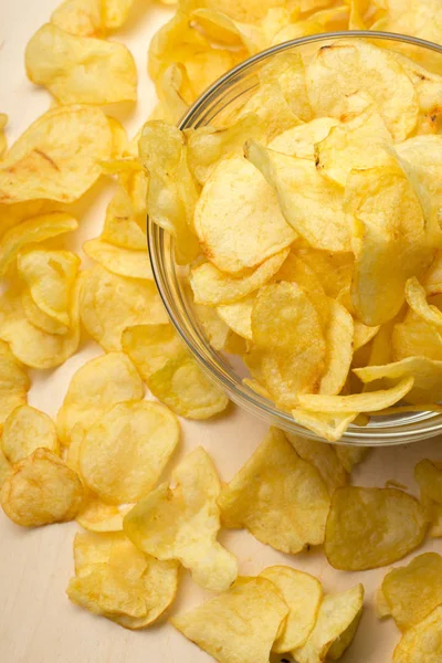 Delicious görünümü Kapat masaya cips